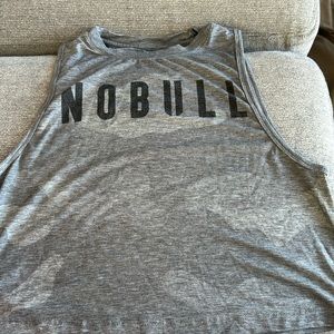 NoBull crop muscle tank. Grey camo. Size x small